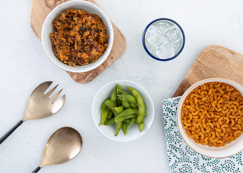 Fiber filled dinner foods