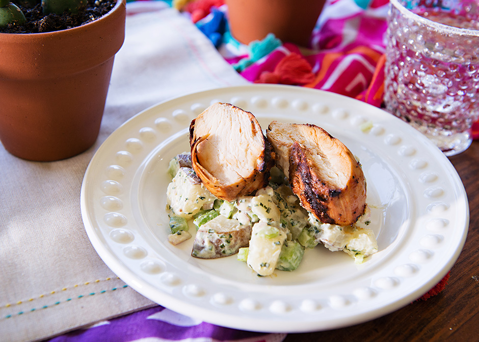 Texas Tumble Chicken and Potato Salad