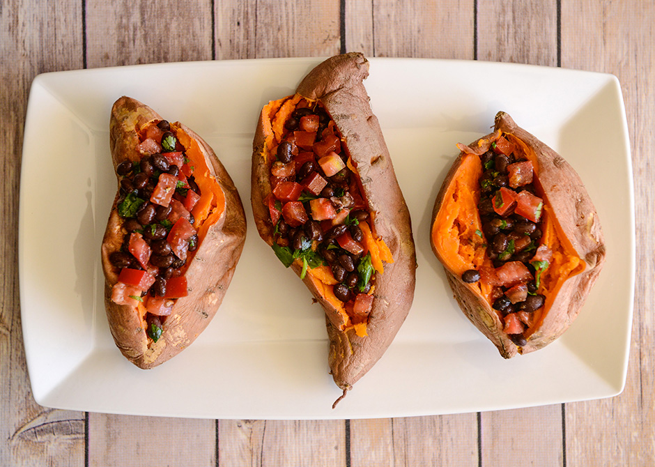 Hopping Black Bean and Sweet Potato Salad