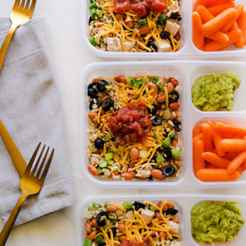 4-Minute Chicken Taco Rice Bowl