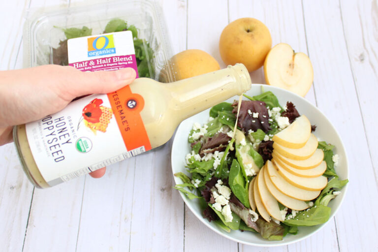 Apple Pear Salad with Honey Poppyseed Dressing